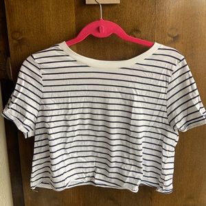 Striped crop top